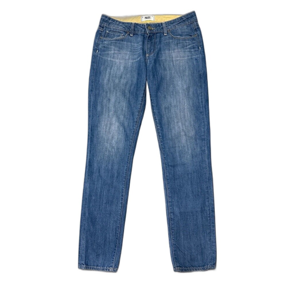 Paige Skyline Ankle Peg Jeans Women’s 28 Mid Rise Blue Stretch Skinny Slim Fit